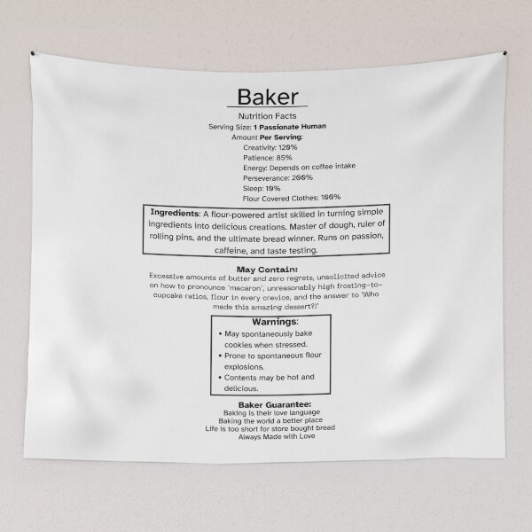 Item preview, Baker Label (Different Font) designed and sold by Sweet-Stitches.