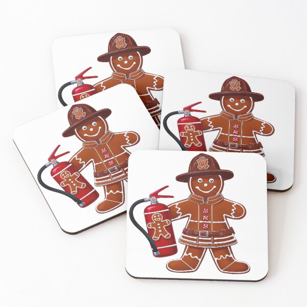 Item preview, Gingerbread Firefighter Sweet Hero designed and sold by Amanda's Factory.