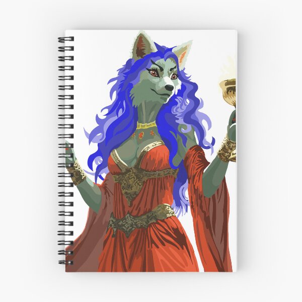 Item preview, Frothy Chalice Wolf Woman in Elegant Red Dress designed and sold by KlakkDrawsStuff.