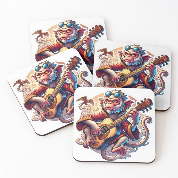 Item preview, monkey plays guitar designed and sold by Shubatdesigns.