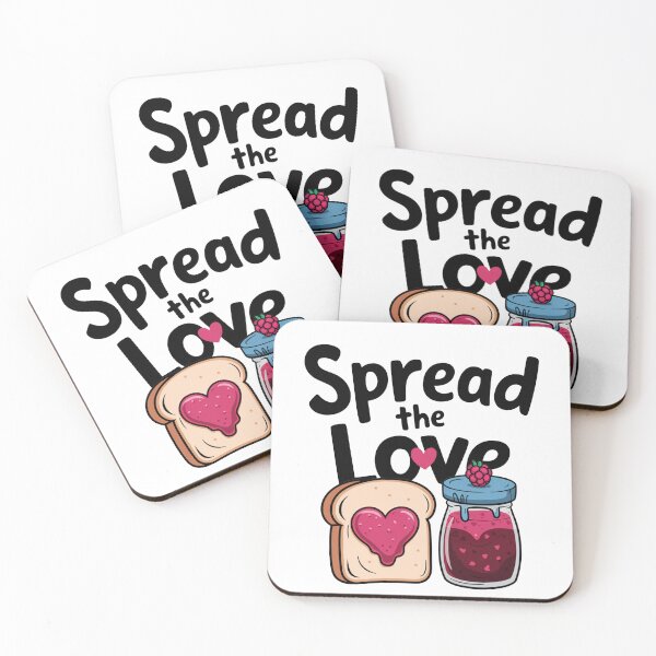 Item preview, Spread the Love - Cute Jam and Toast  designed and sold by MonkiFlipp.