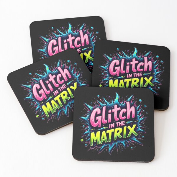 Item preview, Glitch in the Matrix – Neon Chaos designed and sold by ArtCreator2023.
