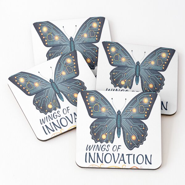 Item preview, ‘Wings of Innovation’ T-Shirt Featuring Futuristic Robotic Butterfly Design designed and sold by Samgfxt-shirt.