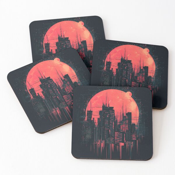 Item preview, Futuristic Town designed and sold by NicolasGlowArt.
