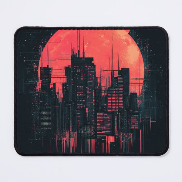 Item preview, Futuristic Town designed and sold by NicolasGlowArt.