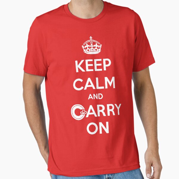 Item preview, Keep Calm Carry On Calgary White designed and sold by bookermorgan.