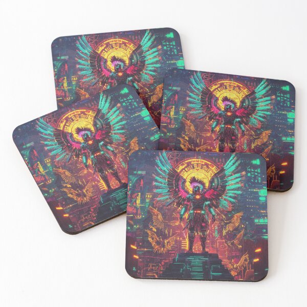 Item preview, Huitzilopochtli Cyberpunk designed and sold by FuturiTravel.