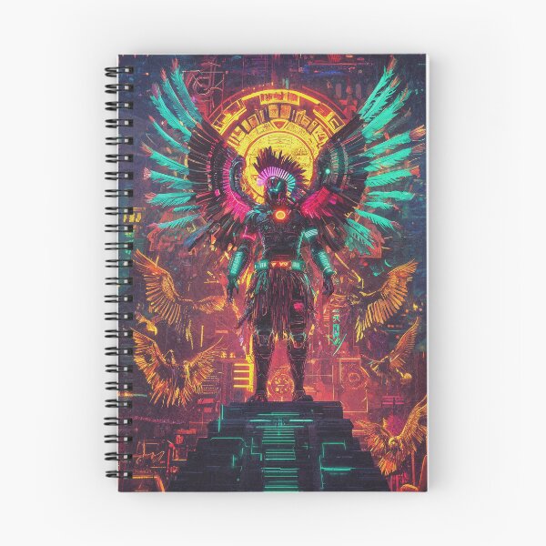 Item preview, Huitzilopochtli Cyberpunk designed and sold by FuturiTravel.