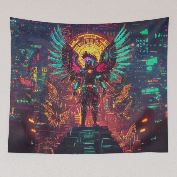 Item preview, Huitzilopochtli Cyberpunk designed and sold by FuturiTravel.