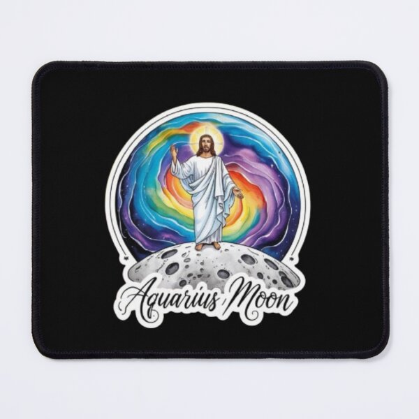 Item preview, Watercolor Jesus Aquarius Moon Astrology Art designed and sold by Mudastro Astrology.