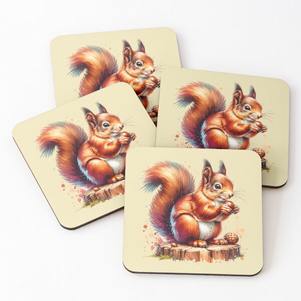 Item preview, Squirrel eating nuts designed and sold by AwesomeBeyondLimits.