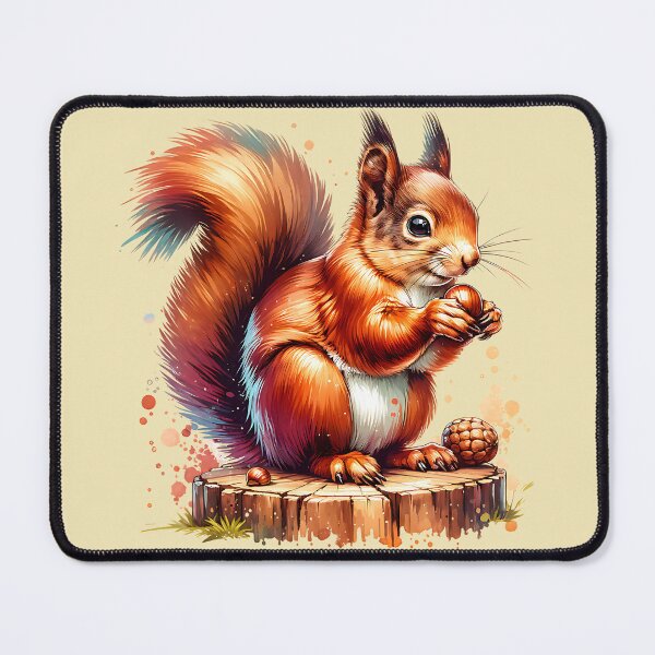 Item preview, Squirrel eating nuts designed and sold by AwesomeBeyondLimits.
