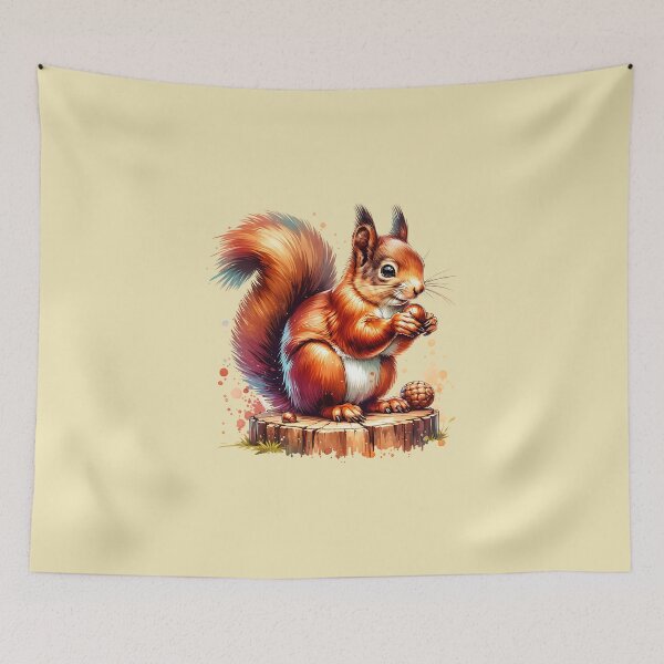 Item preview, Squirrel eating nuts designed and sold by AwesomeBeyondLimits.