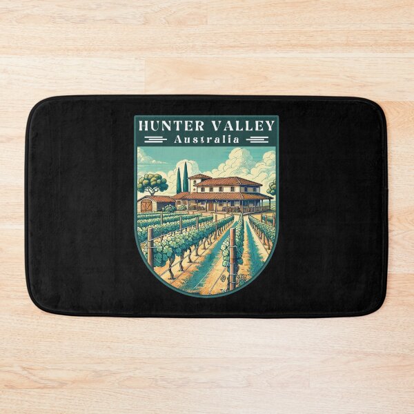 Item preview, Hunter Valley in New South Wales Australia Retro Art Travel Landscape designed and sold by MaateoDesign.