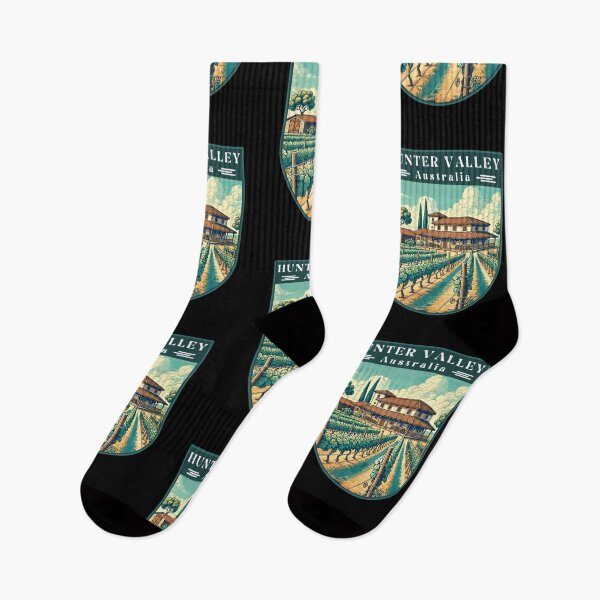 Item preview, Hunter Valley in New South Wales Australia Retro Art Travel Landscape designed and sold by MaateoDesign.
