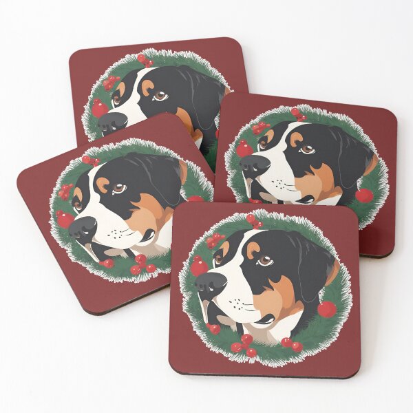 Item preview, Jolly Christmas - Greater Swiss Mountain Dog Nose Edition designed and sold by GoodyPaws.