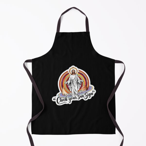 Item preview, Watercolor Jesus "Check your sun sign" Astrology Art designed and sold by Mudastro Astrology.