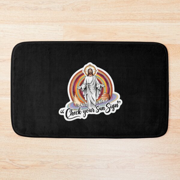 Item preview, Watercolor Jesus "Check your sun sign" Astrology Art designed and sold by Mudastro Astrology.