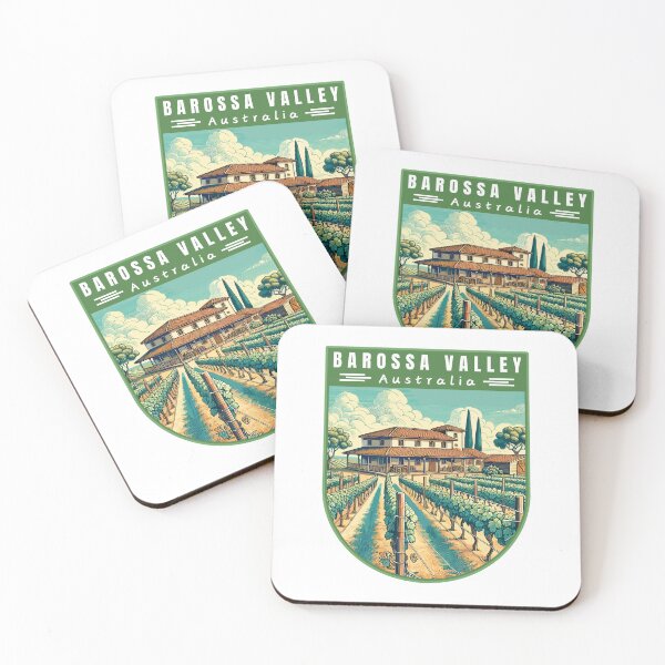 Item preview, Barossa Valley in South Australia Retro Art Travel Landscape designed and sold by MaateoDesign.