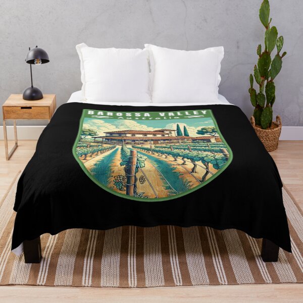 Item preview, Barossa Valley in South Australia Retro Art Travel Landscape designed and sold by MaateoDesign.
