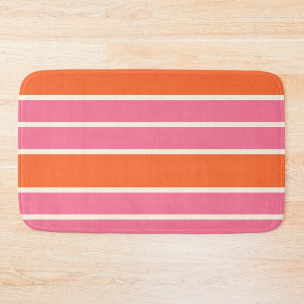 Item preview, Simple Stripes in Pink, Orange and Cream designed and sold by LAEC-Shop.
