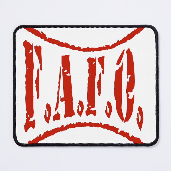 Item preview, FAFO typography in Red designed and sold by WastelandsEdge.