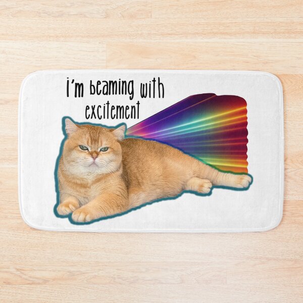 Item preview, Cat Beaming With Excitement  designed and sold by Jennifer  Lambein.