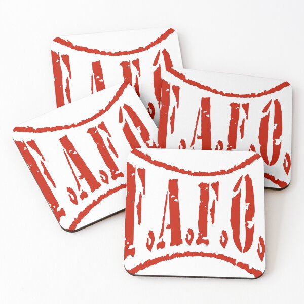 Item preview, FAFO typography in Red designed and sold by WastelandsEdge.