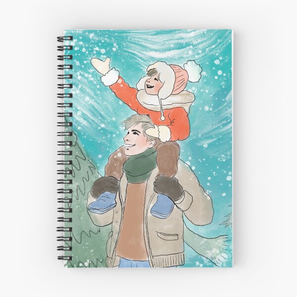 Item preview, Father & Child Winter Joy designed and sold by kristanbilling.
