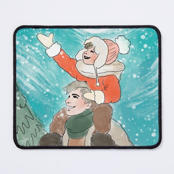 Item preview, Father & Child Winter Joy designed and sold by kristanbilling.