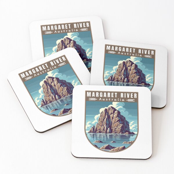 Item preview, Margaret River in Western Australia Retro Art Travel Landscape designed and sold by MaateoDesign.