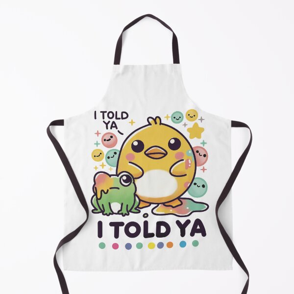 Item preview, The Adorable Chick and Its Colorful Frog Friend: “I Told Ya” Moment designed and sold by PieChocolate.