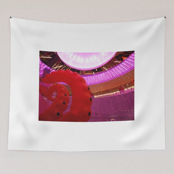 Item preview, Red Octopus With Pink Ceiling designed and sold by GloriaGranat.