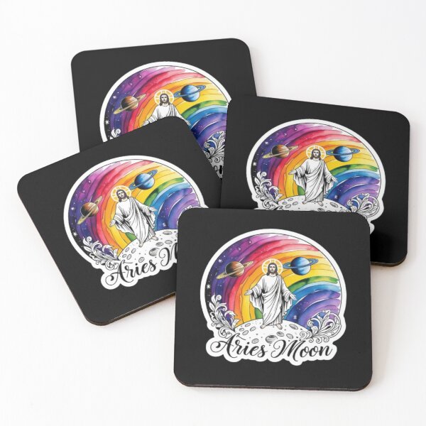 Item preview, Watercolor Aries Moon Sign Astrology Art designed and sold by Mudastro Astrology.