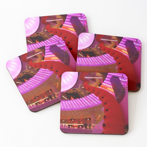 Item preview, Red Octopus Attacking Pink Ceiling designed and sold by GloriaGranat.