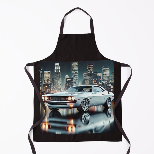 Item preview, "Classic White 1970 Challenger R/T Under City Lights – Retro Muscle Car T-Shirt" designed and sold by Mrpalaad.
