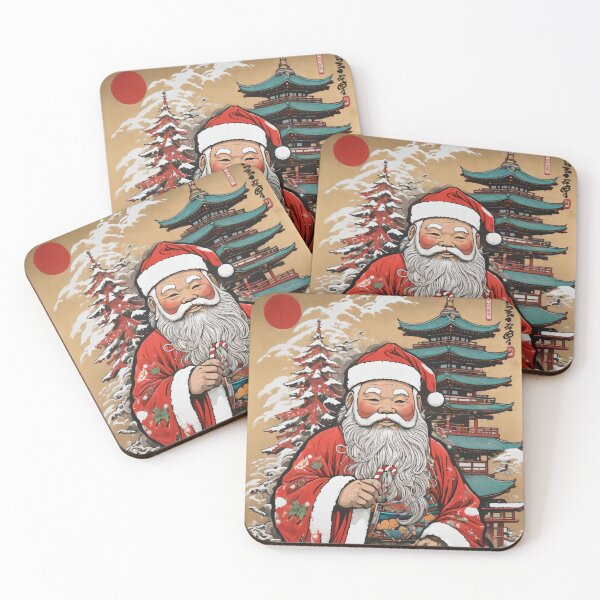 Item preview, Japanese Santa in Pagoda-Inspired Art Style designed and sold by Slick-Waffles.