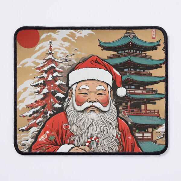 Item preview, Japanese Santa in Pagoda-Inspired Art Style designed and sold by Slick-Waffles.