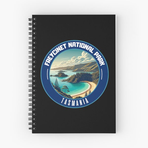 Item preview, Retro Freycinet National Park in Tasmania Australia Art Travel Badge designed and sold by MaateoDesign.
