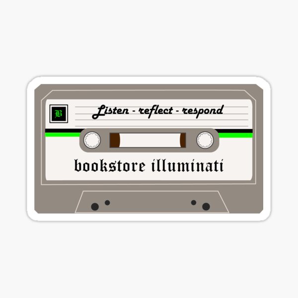 bookstore illuminati - the mix tape Sticker