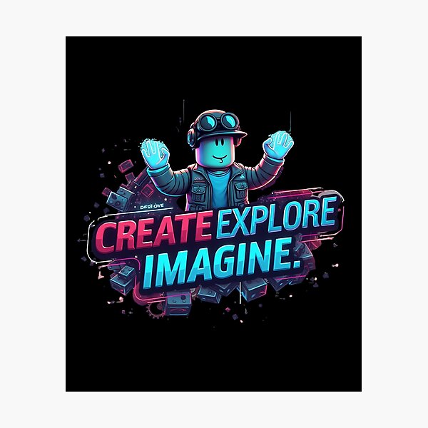 Item preview, Roblox CREAT. EXPLORE IMAGINE - Kids designed and sold by SignumShop.
