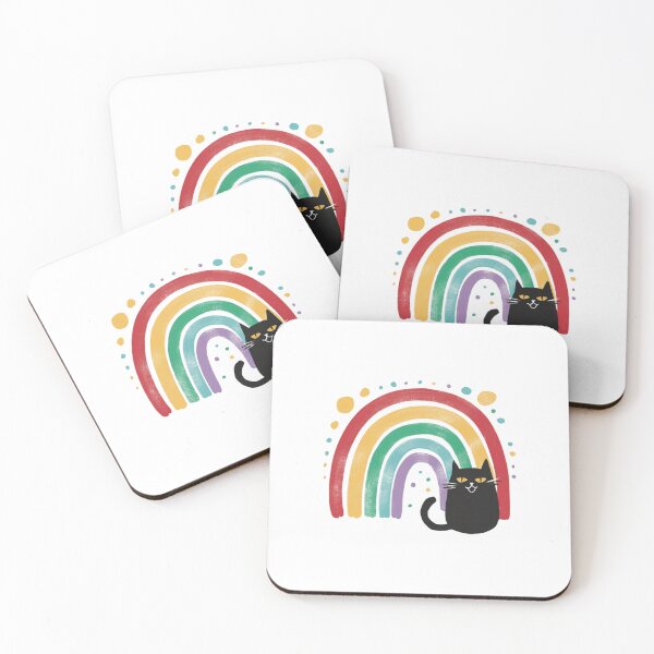 Item preview, cat and rainbow designed and sold by jkrphoto.