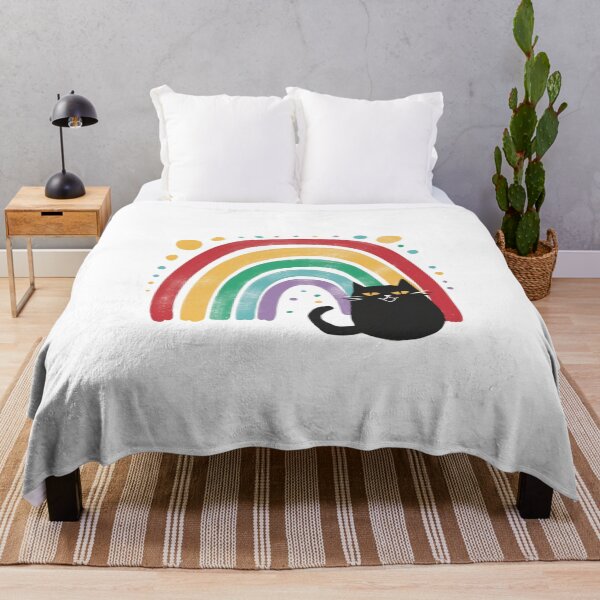 Item preview, cat and rainbow designed and sold by jkrphoto.
