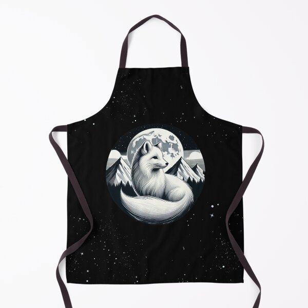 Item preview, Celestial Fox with Mountain Moonlit Scene designed and sold by CritterManiaUK.