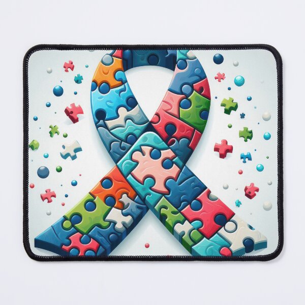 Item preview, Ribbon of Progress: Puzzle Pieces Symbolizing Global Collaborative Research designed and sold by Care-and-Share.