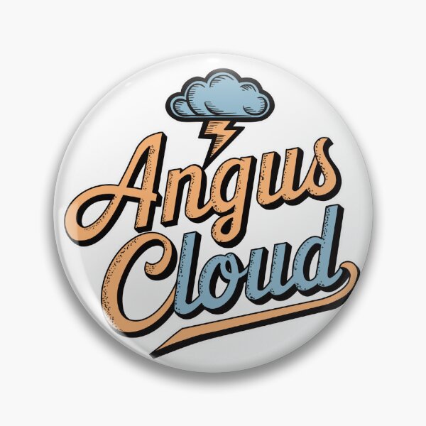 Item preview, Angus cloud sticker logo designed and sold by Dospart.
