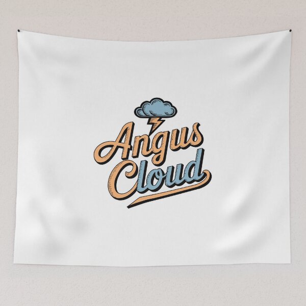 Item preview, Angus cloud sticker logo designed and sold by Dospart.