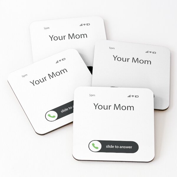 Item preview, Funny iPhone Unlock Screen - Your Mom - Accept the call designed and sold by Bleak Shirt.