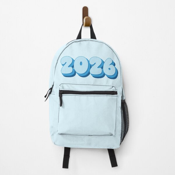 Item preview, 2026 Year - Twenty Twenty Six - Pale Blue - Bright Blue - Dark Blue - Ballon Letters - Bubble Typography - Class of 2026 - New Year 2026 designed and sold by TheIconShop.