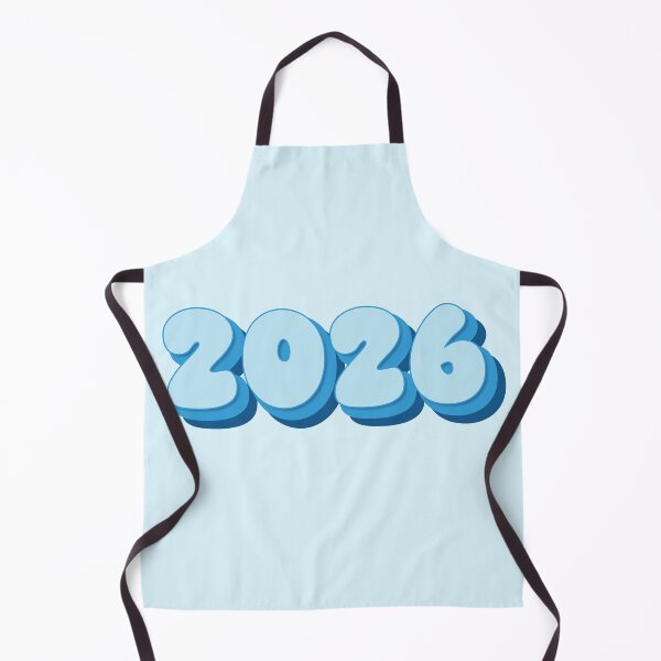 Item preview, 2026 Year - Twenty Twenty Six - Pale Blue - Bright Blue - Dark Blue - Ballon Letters - Bubble Typography - Class of 2026 - New Year 2026 designed and sold by TheIconShop.